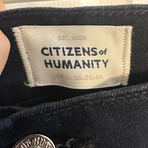 Citizens of Humanity Isola Cropped Straight Jeans 34 Chamber Wash NWT - Picture 3 of 14